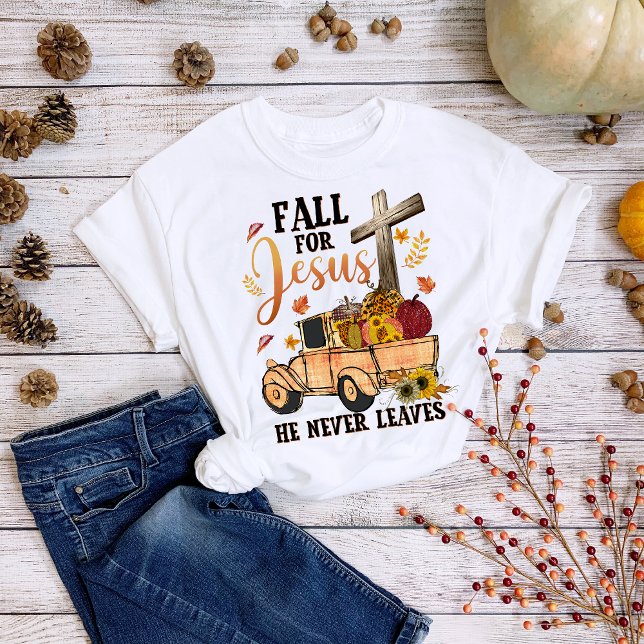 Thanksgiving Fall för Jesus Lastbil Kor T Shirt (Skapare uppladdad)