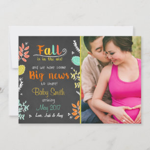 Thanksgiving fall gravid - höst meddelande