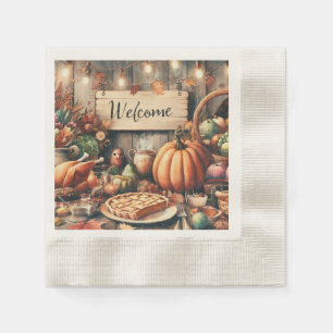 Thanksgiving/fall/höst/Vintage Pappersservett