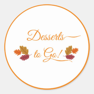 Thanksgiving Fall-klistermärken Runt Klistermärke