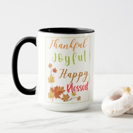 Thanksgiving Fall Season Gratitude Coffee eller Te Mugg