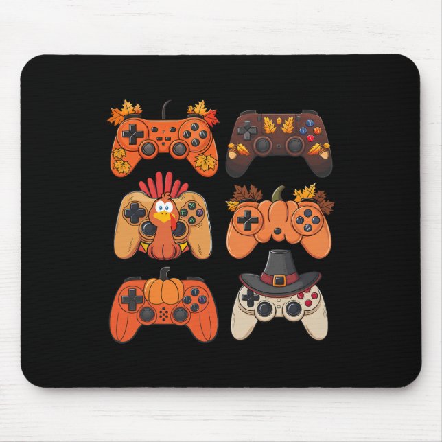 Thanksgiving Fall-spelkontroll Turkiet Lustigt Musmatta (Framsidan)