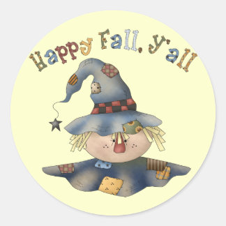 Thanksgiving Fall Stickers Runt Klistermärke