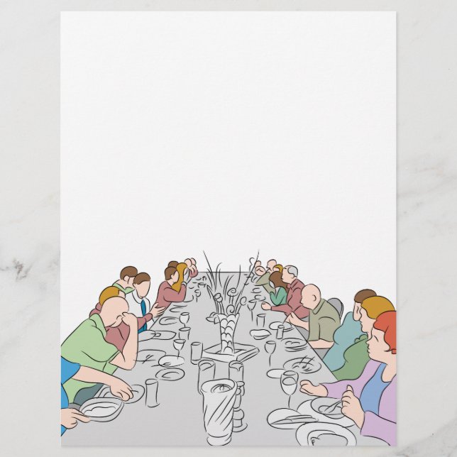 Thanksgiving Familjemiddag Bord (Framsida)