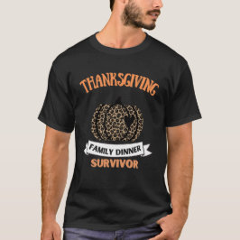 Thanksgiving familjemiddag överlevande,roligt t shirt