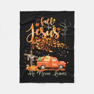 Thanksgiving Family Autumn Fall Christian Hallowee Fleecefilt
