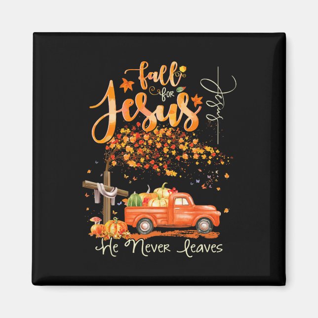 Thanksgiving Family Autumn Fall Christian Hallowee Magnet (Framsidan)