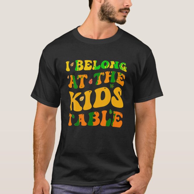 Thanksgiving Family Funny I Belong på fliken Kids T Shirt (Framsida)