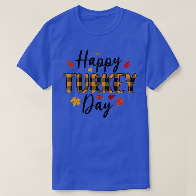 Thanksgiving Family Pajamas Matching Sets Lycklig  T Shirt (Design framsida)