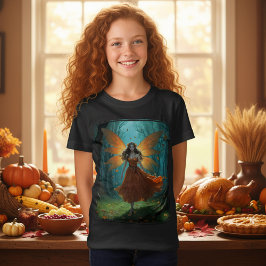 Thanksgiving Fantasy Art på hösten T Shirt