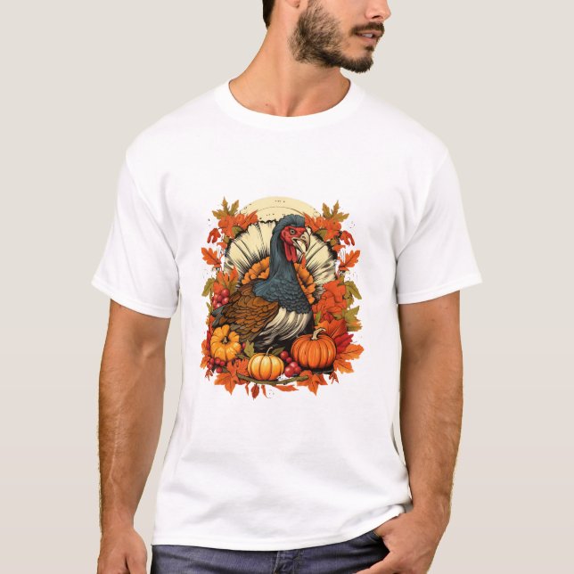 Thanksgiving Festival Turkiet T Shirt (Framsida)