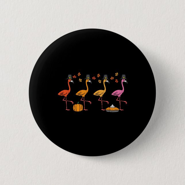 Thanksgiving Flamingos Funny Fall Autumn Bird Mana Knapp (Framsida)
