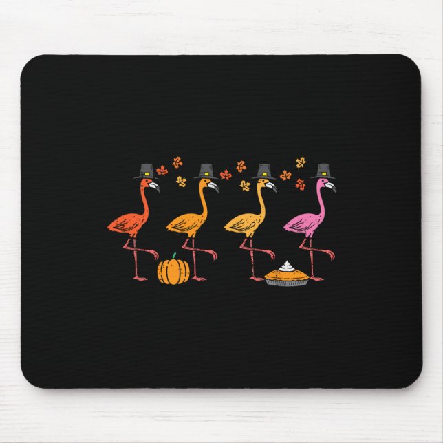 Thanksgiving Flamingos Funny Fall Autumn Bird Mana Musmatta (Framsidan)
