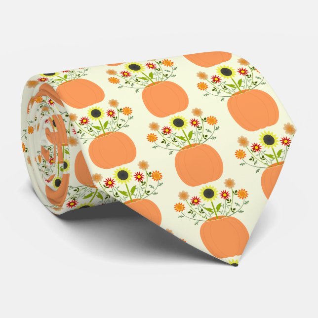 Thanksgiving Flowers in Pumpkin Patterned Slips (Rullad)