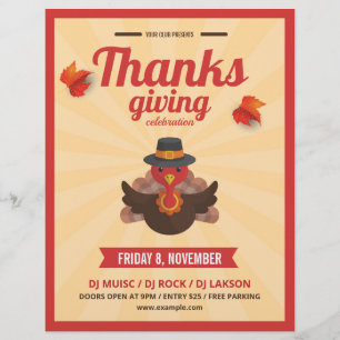 Thanksgiving Flyer-mall Reklamblad
