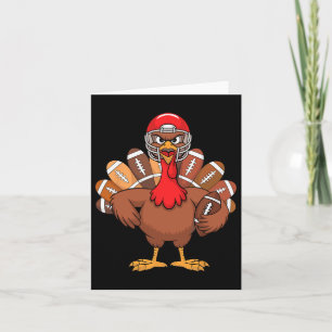 Thanksgiving Football Coola Fotboll Turkiet För ma Kort
