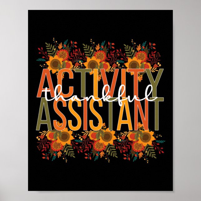 Thanksgiving för aktivitetsavgränsning poster (Framsidan)