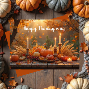 Thanksgiving för anpassningsbar inbjudningar