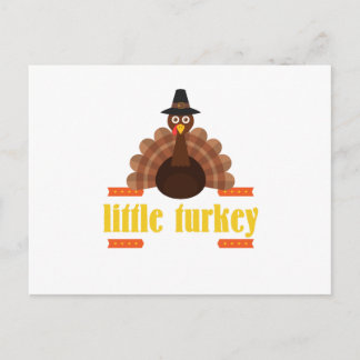 Thanksgiving för barn liten kalkonhelgdag helg vykort