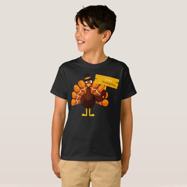thanksgiving för barn t shirt (Hel framsida)