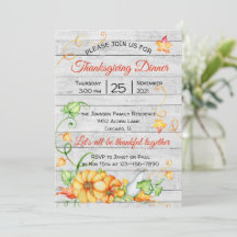 Thanksgiving för Blommigt av Rustic Fall Pumpkin-