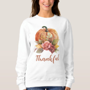 Thanksgiving för Blommigten Hösthöst för Orange Pu T Shirt