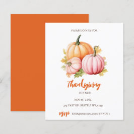 Thanksgiving för budgetfallupprop inbjudan