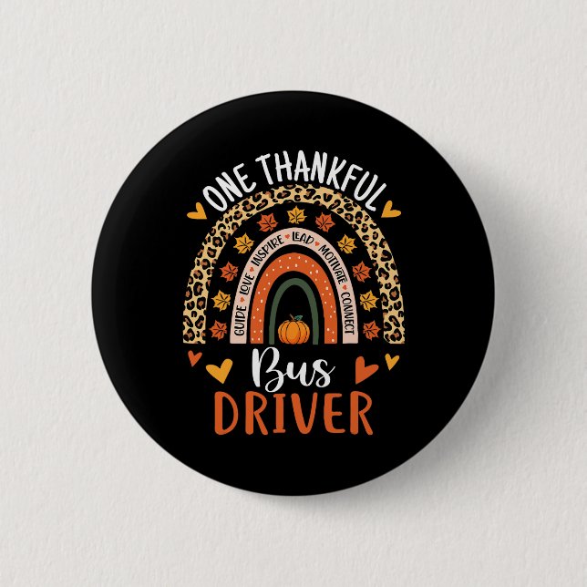 Thanksgiving för Buss-drivrutin - Skola Buss D Knapp (Framsida)