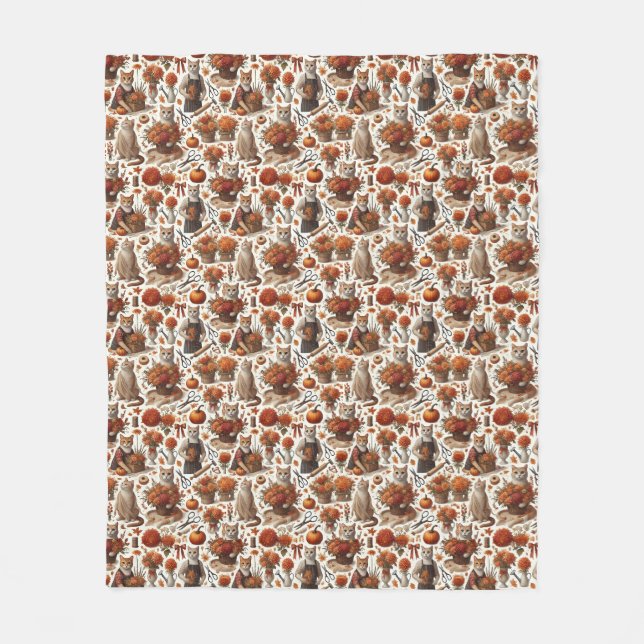 Thanksgiving for Cat Lovers  Fleecefilt (Framsidan)