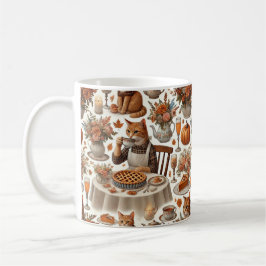 Thanksgiving for Cat Lovers Kaffemugg