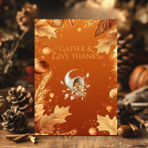 Thanksgiving för elegant med Cornucopia och Höst