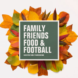 Thanksgiving för familje- och grönt pappersservett