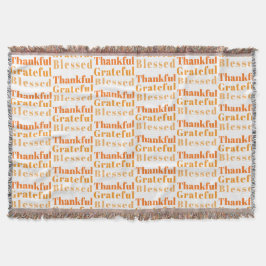 Thanksgiving för familjeinsamling filt