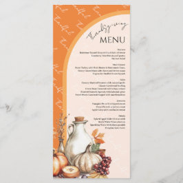 Thanksgiving för familjeinsamling meny