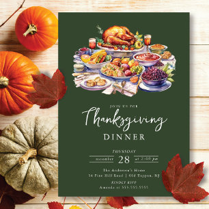 Thanksgiving för fastsättning och torkning i Turki Inbjudningar
