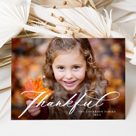 Thanksgiving för fet elegant - för fet skript julkort