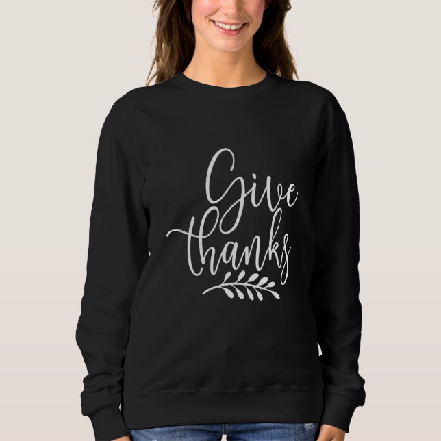 Thanksgiving för ge tack t shirt (Framsida)