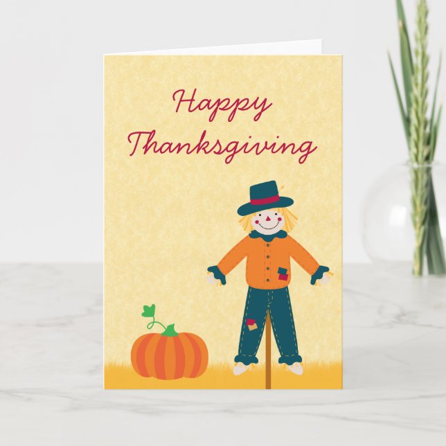 Thanksgiving för hösten Fält Helgkort (Framsida)