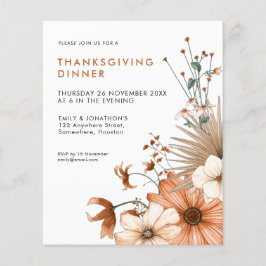 Thanksgiving för höstfälla i Inbjudan