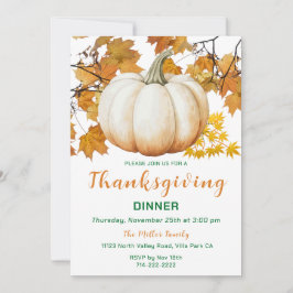 Thanksgiving för höstpumpa inbjudningar