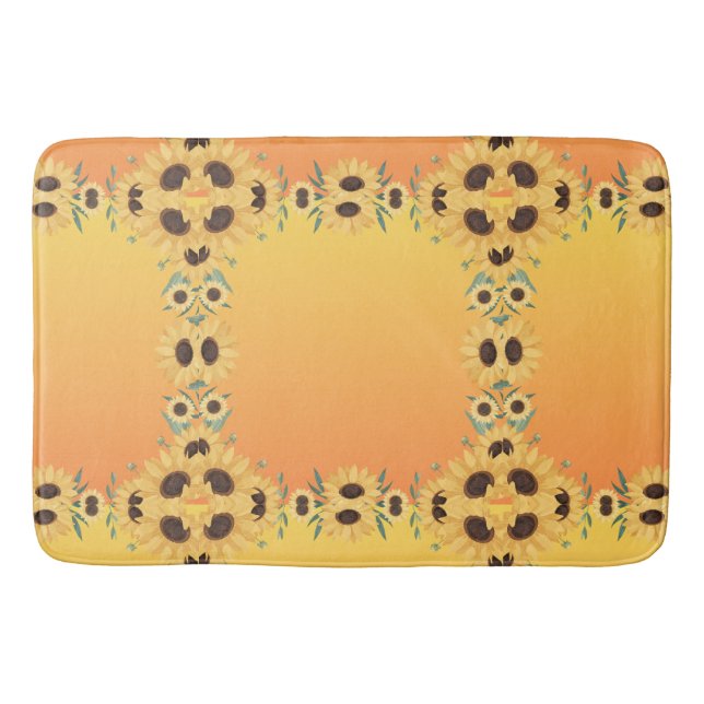 Thanksgiving för höstskörd för Pumpkin Spice Fall Badrumsmatta (Framsidan)