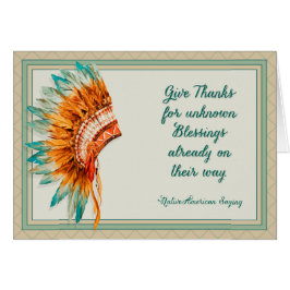 Thanksgiving för huvudadress hälsningskort