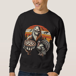 Thanksgiving för kalkonkalkoner från Funny Bigfoot Lång Ärmad Tröja