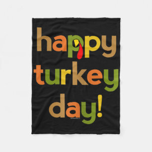 Thanksgiving för kvinnor Hennes Lycklig Turkiet-da Fleecefilt