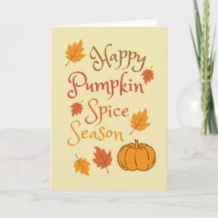 Thanksgiving för lycklig-säsong för pumpkin-säsong kort
