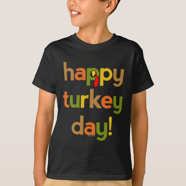 Thanksgiving för manar kvinnodagen Lycklig Turkiet T Shirt (Framsida)