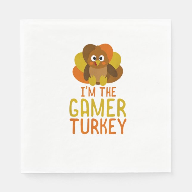 Thanksgiving för matchning av familj mellan olika  pappersservett (Framsidan)