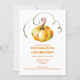 Thanksgiving för modern höstklumpump inbjudningar