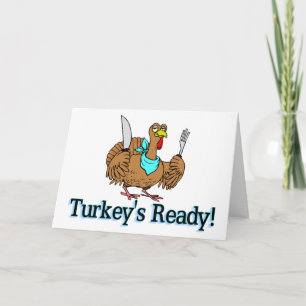Thanksgiving för Redo av kalkoner Helgkort
