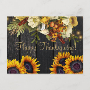Thanksgiving för skörd i happy thanksgiving helg vykort